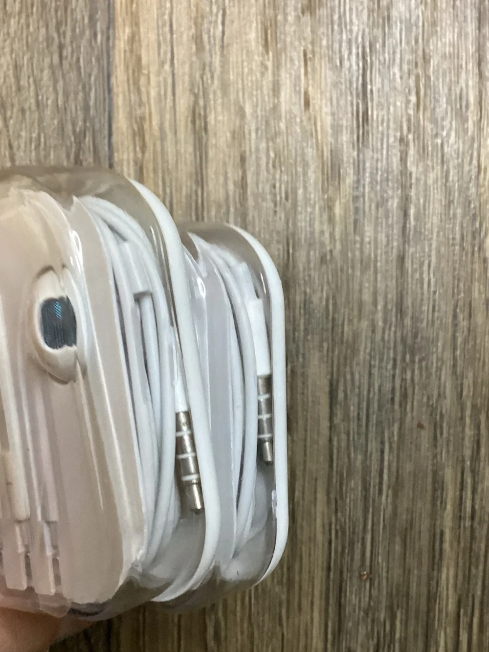 Wired White Earbud Headphones - Pair